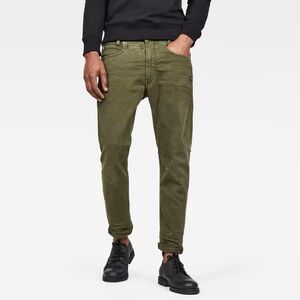 G Star Raw D-STAQ 3D Tapered COLORED green jeans size 34x32 mens